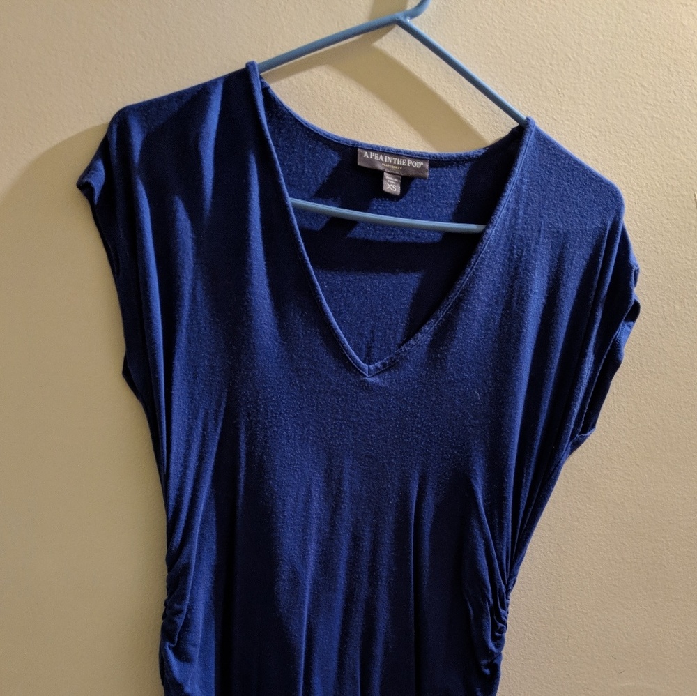Maternity shirt blue